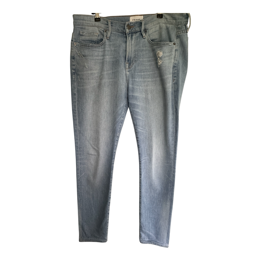 Frame Le Homme Straight Distressed Jeans Size 34