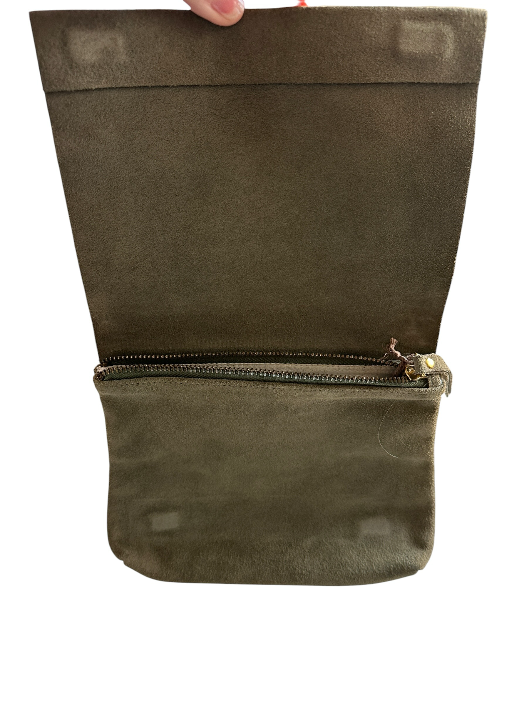 St Agni Suede Magnetic Close Clutch