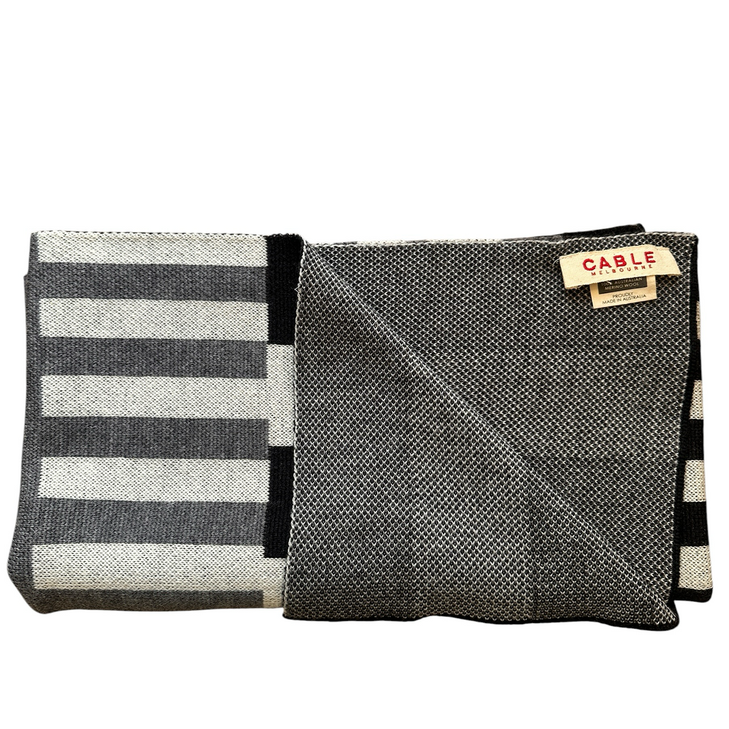 Cable Merino Wool Scarf