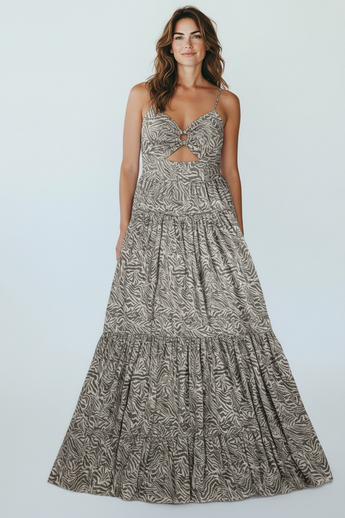 Bec + Bridge Spaghetti Strap Maxi Dress Size 8