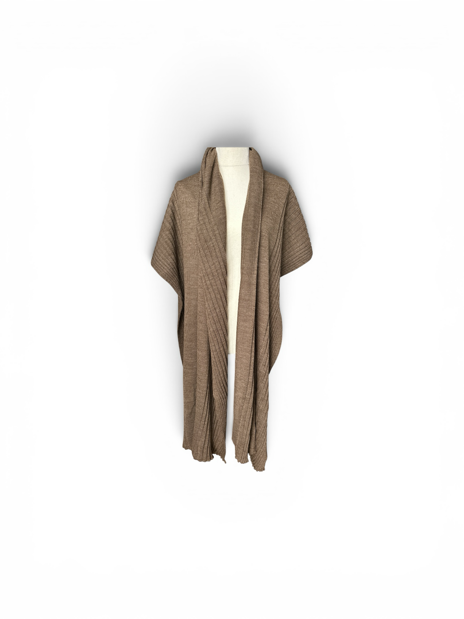 Fratelli Talli Wool Ribbed Scarf/Shawl