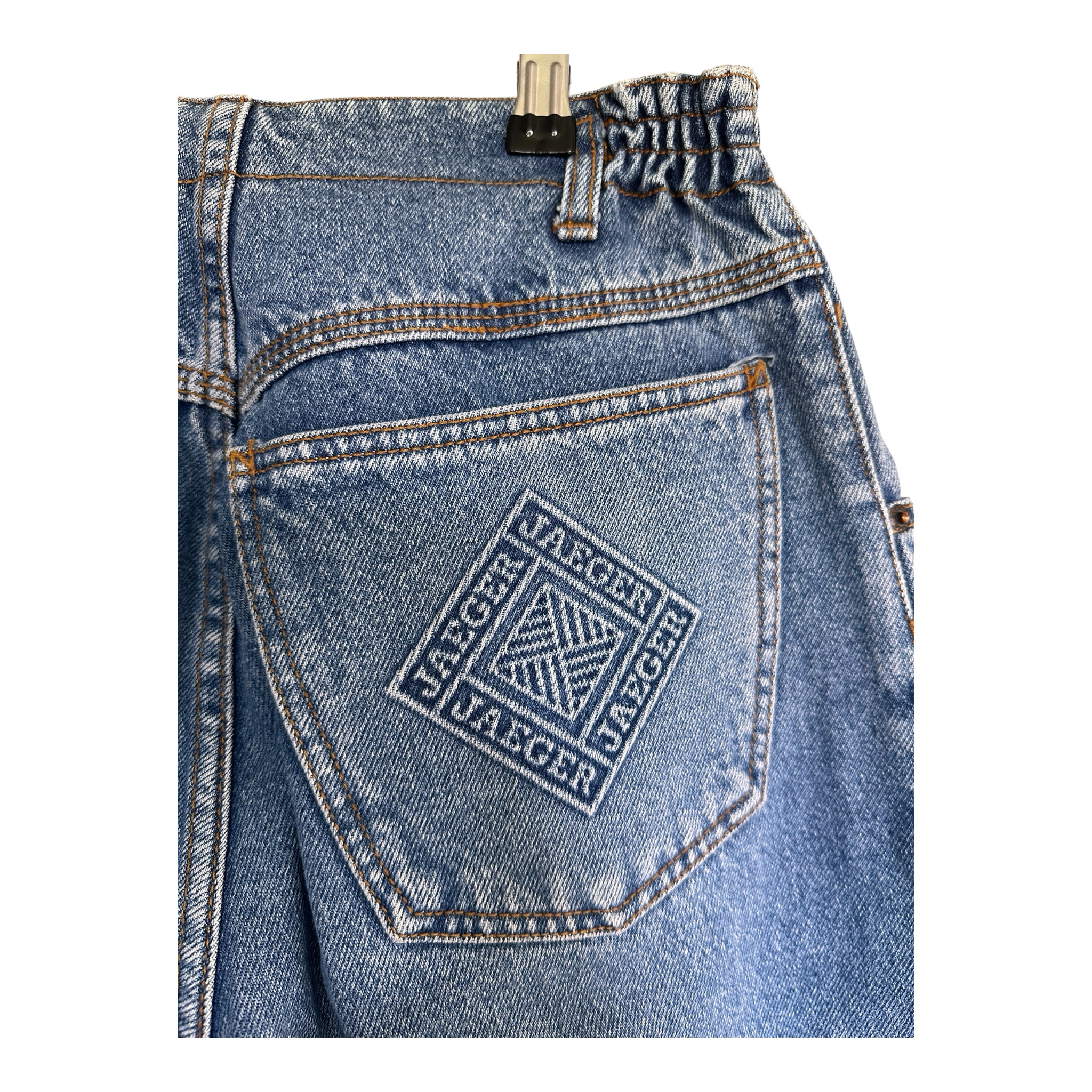 Jaeger Vintage Horseshoe Gathered Waist Jeans Size 14