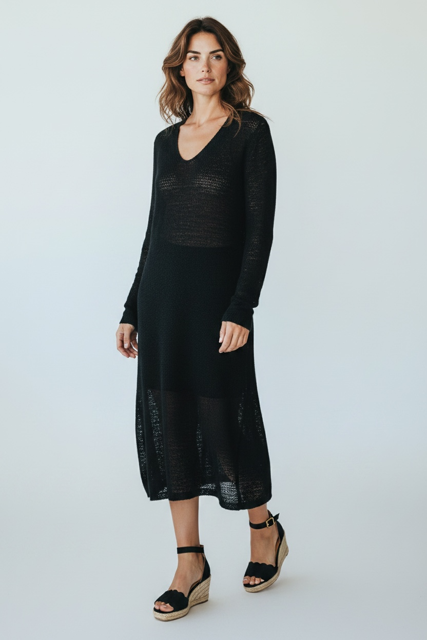 Madison The Label Archa Knit Long Sleeve Maxi Dress Size XS BNWT RRP: $139