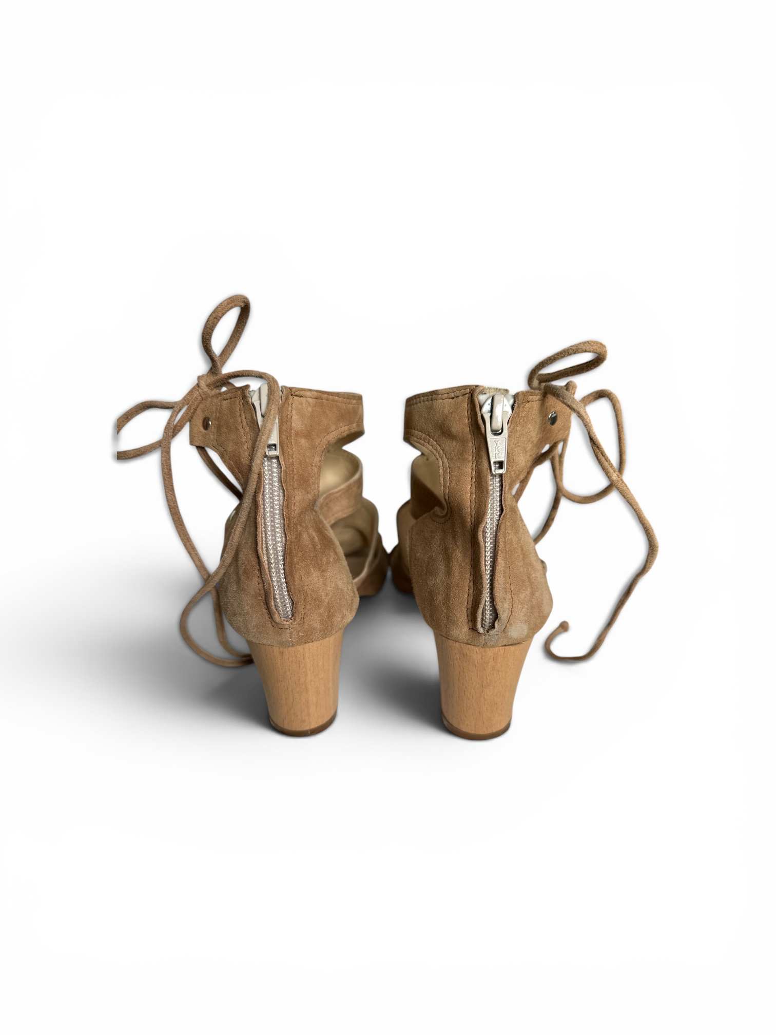 Bianca Buccheri Suede Lace Up Sandals Size 37
