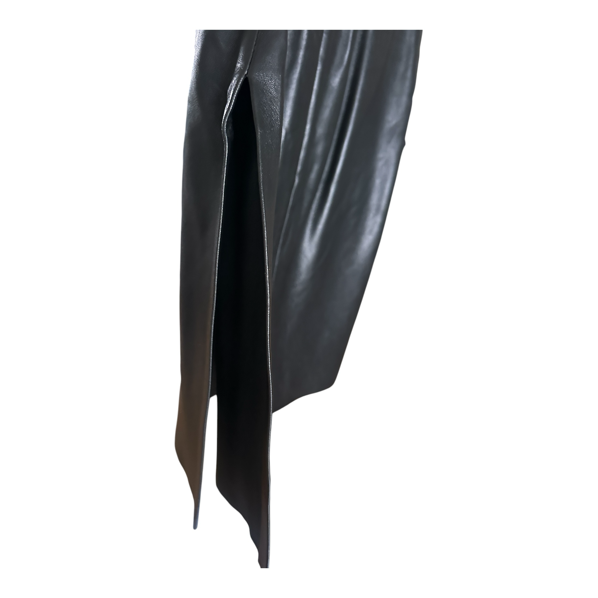Joseph Side Split Leather Pencil Skirt Size M