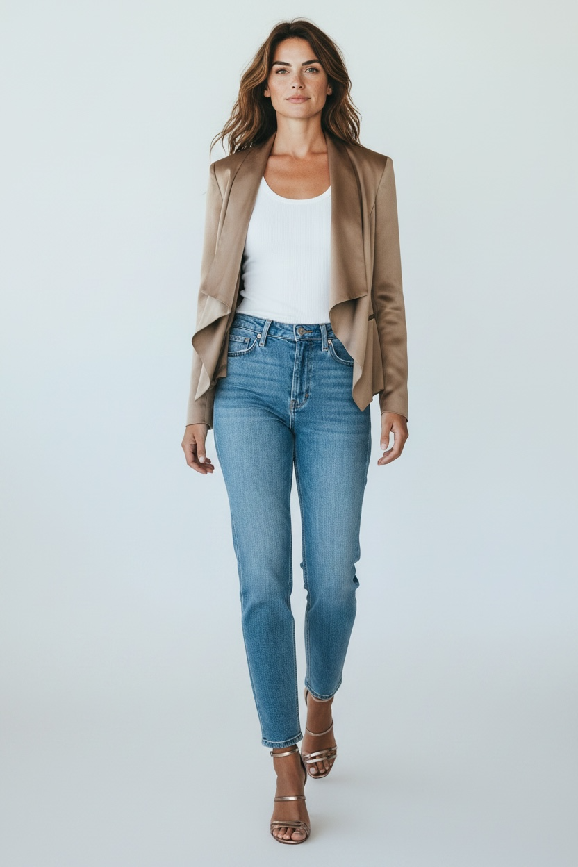 Camilla and Marc Adora Leather Cropped Drapped Jacket Size 10