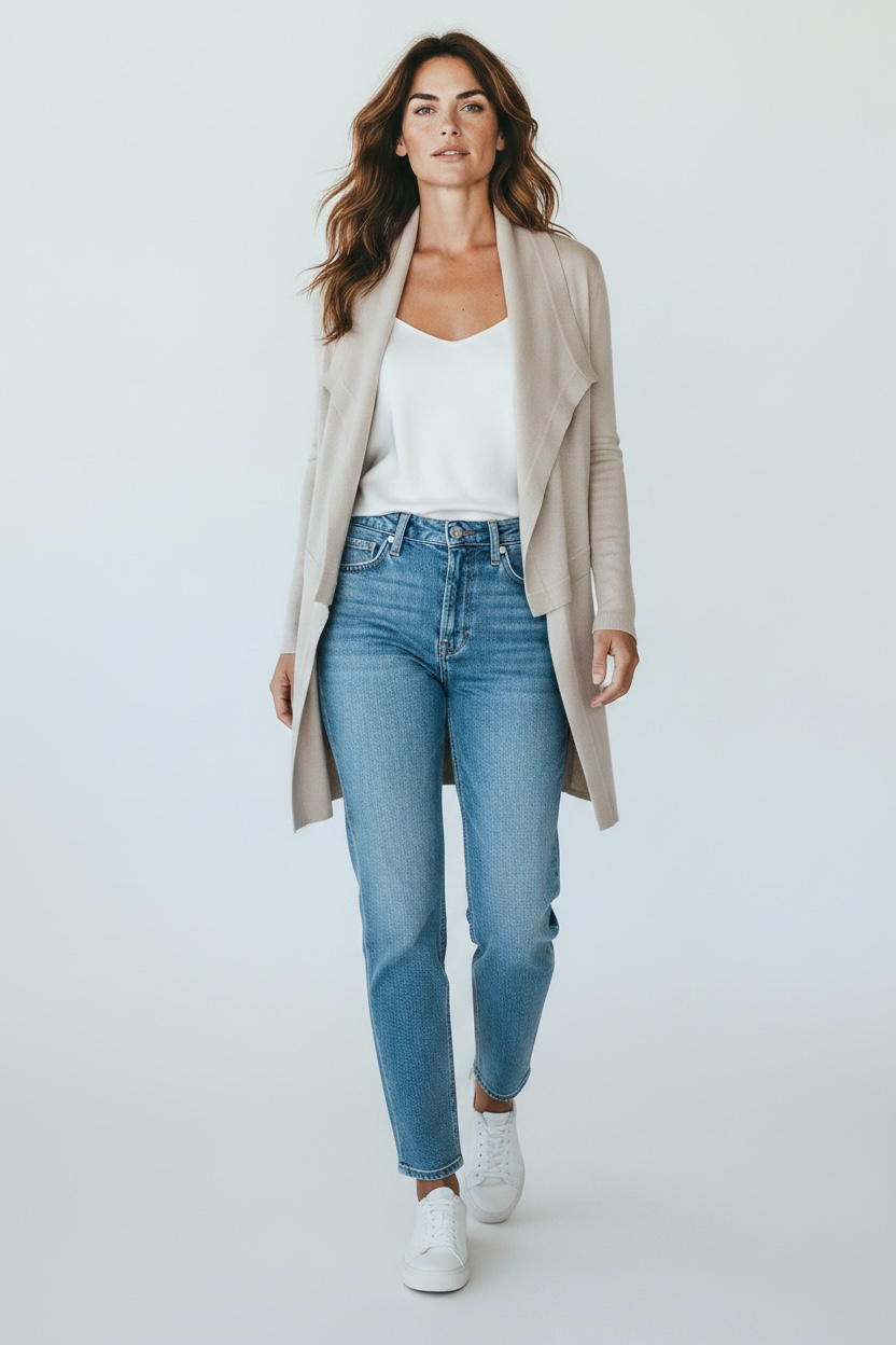 Nikel and Sole Drape Front Cardigan Size S
