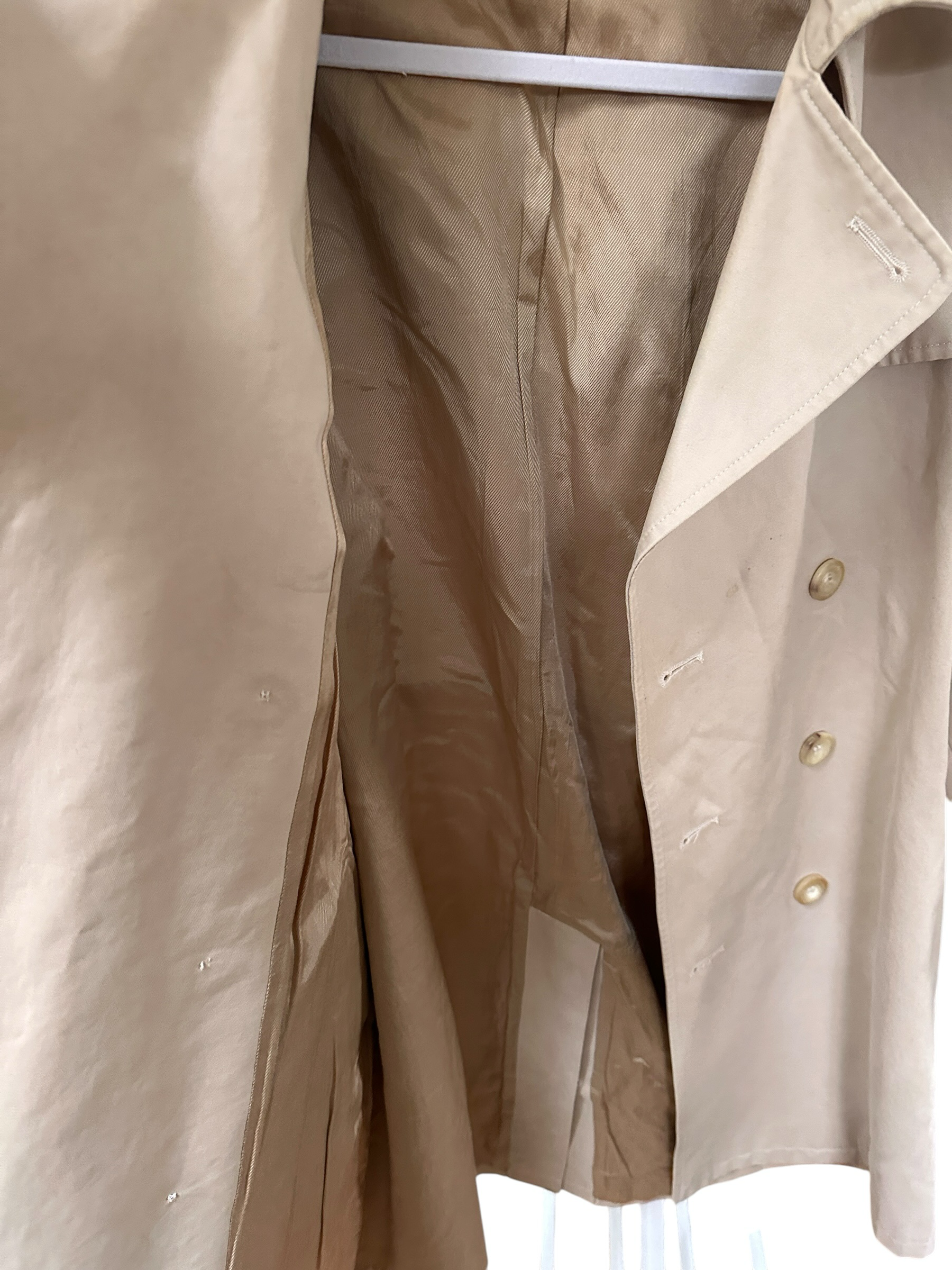 A.P.C Beige Mid Length Trench Coat Size 40