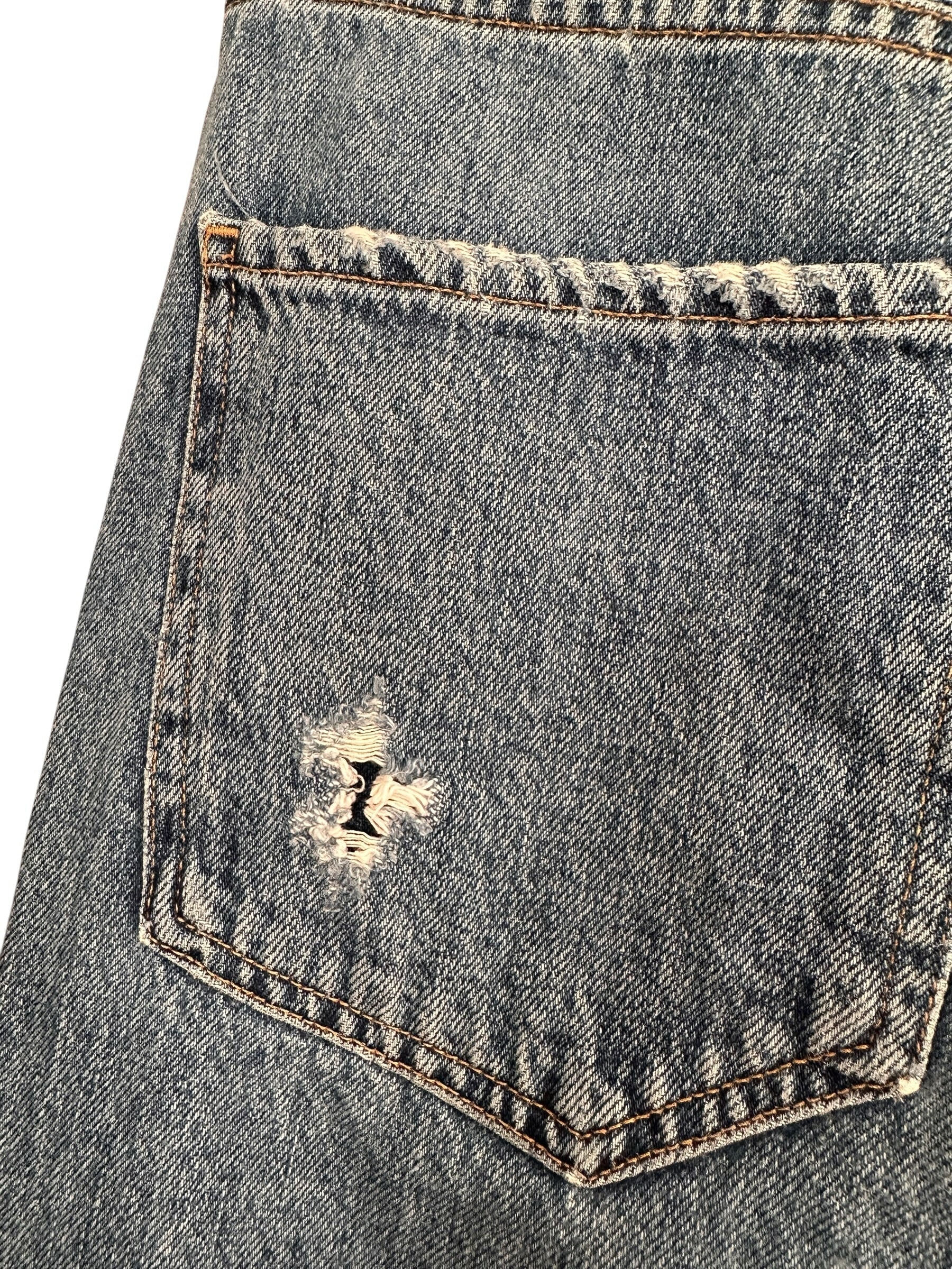 Agolde Lightly Distressed Straight Leg Jeans Size 26