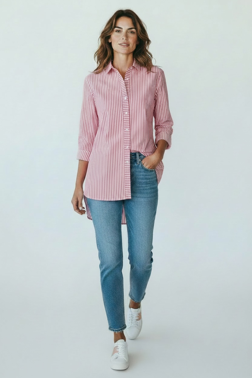 Shirty Candy Stripe Oversized Shirt