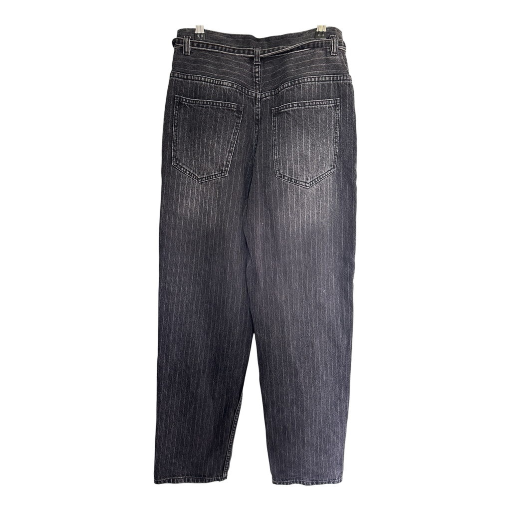 Camilla and Marc Black Pin Striped Tie Waist Jeans Size 24