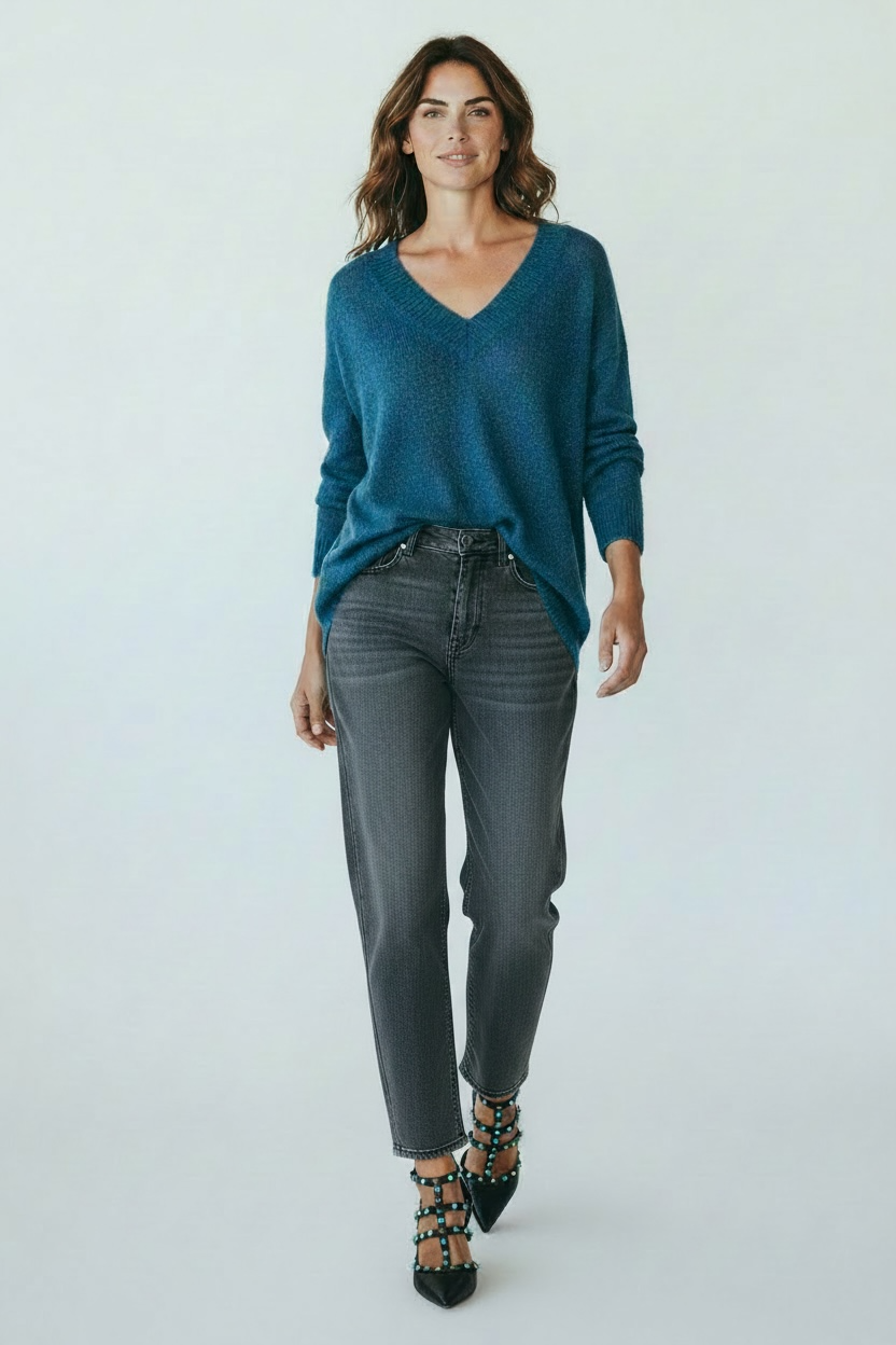 Scanlan Theodore Lightly Distressed Straight Leg Jeans Size 25