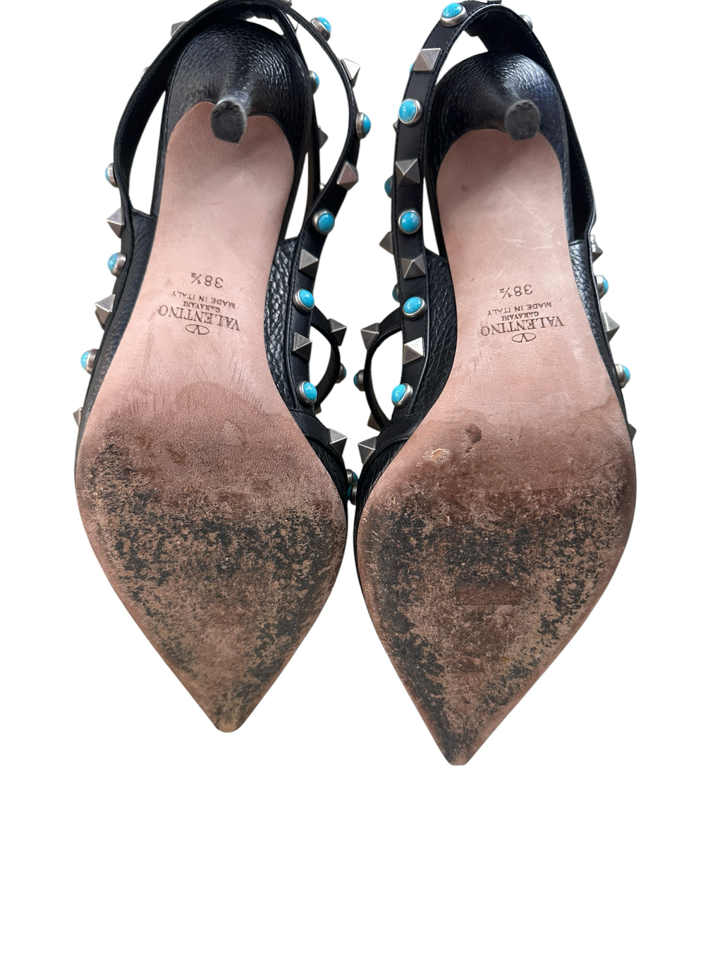Valentino Garavani Rolling Rockstud 10cm Pumps Size 38.5 - AUTHENTIC