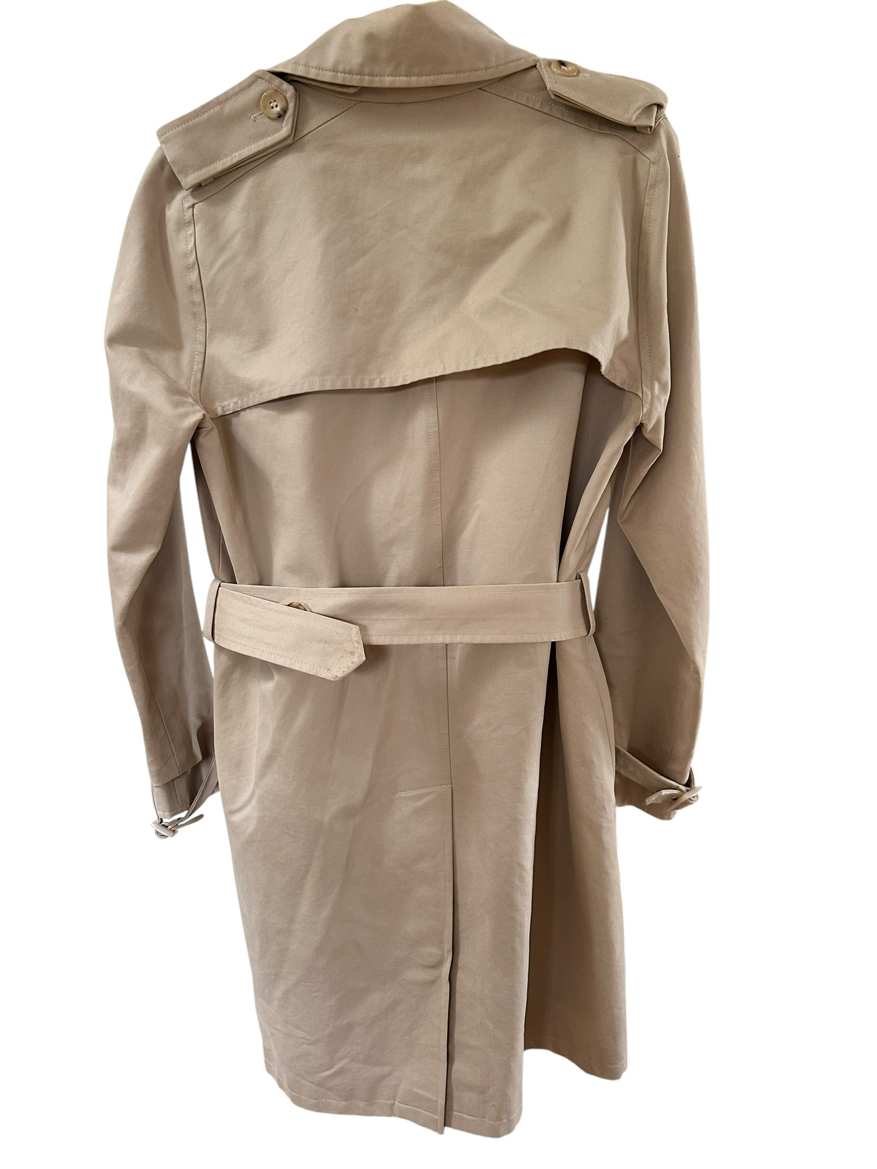 A.P.C Beige Mid Length Trench Coat Size 40