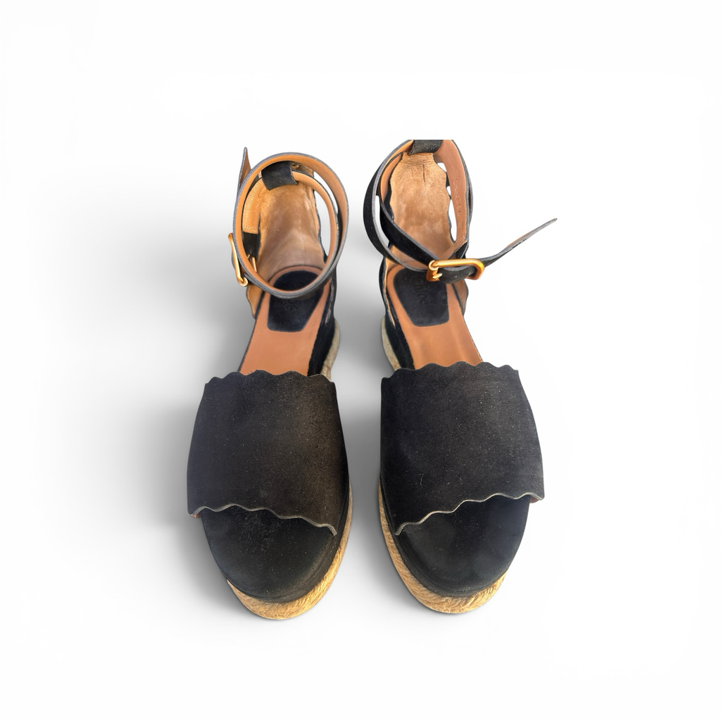 Chloe Suede Espadrilles Size 39W