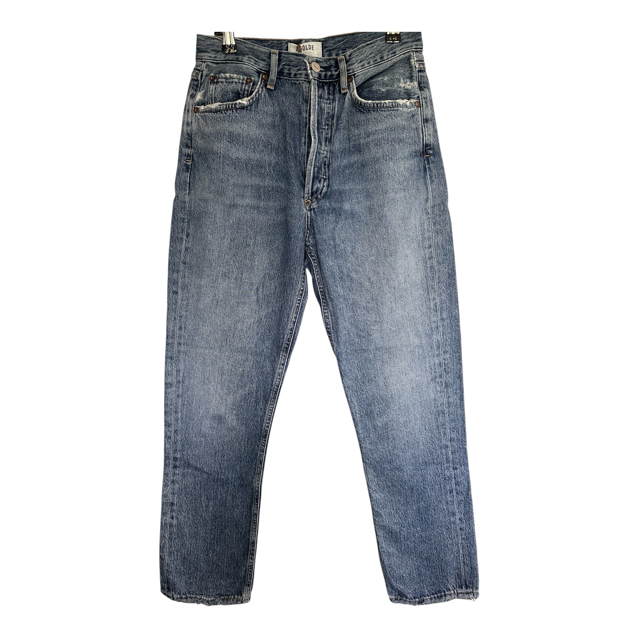 Agolde Lightly Distressed Straight Leg Jeans Size 26