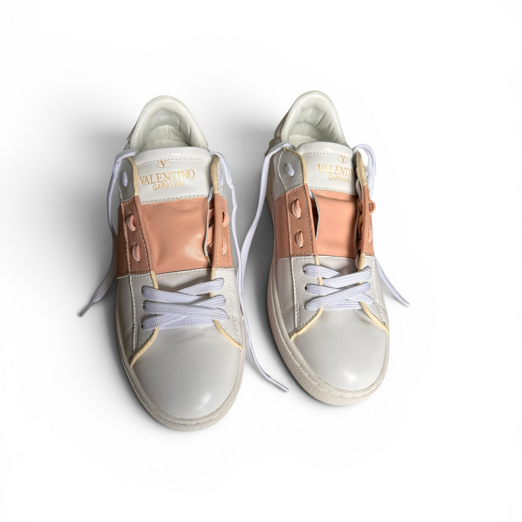 Valentino Garavani Rockstud Open Sneakers Size 37 AUTHENTIC