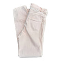 The Renewal Edit pale pink slim-leg denim jeans in a cotton blend with a classic five-pocket design.